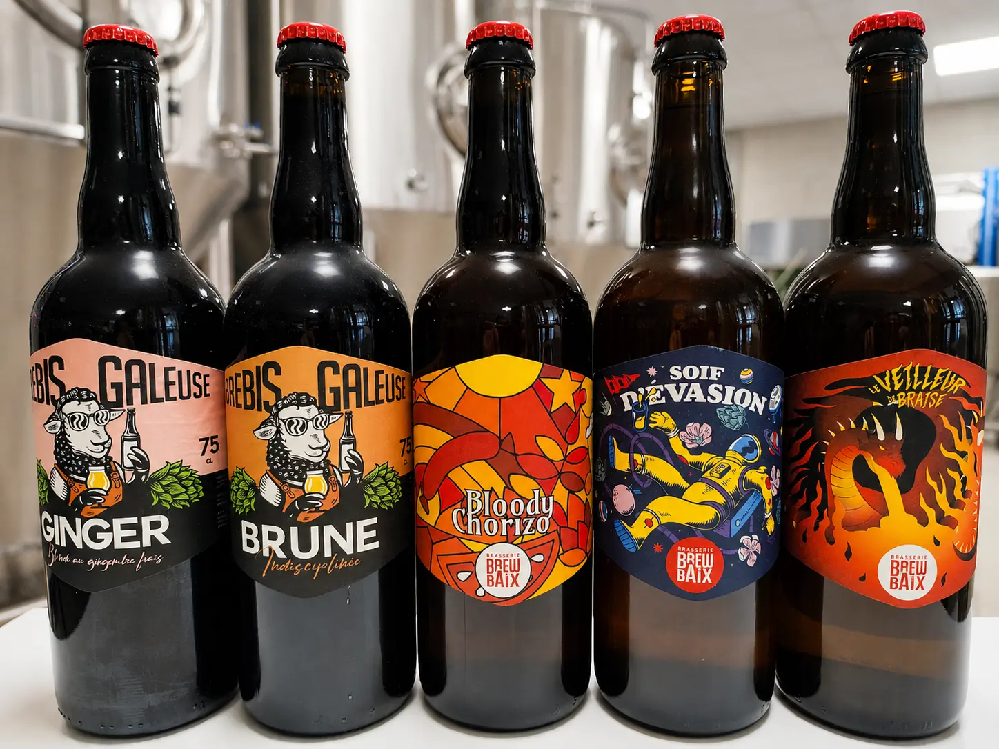 Bières saisonnières Brebis Galeuse et brassins éphémères Brewbaix